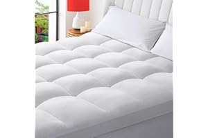 Memory Foam Mattress Pad King Size,Soft Plush Mattress Cover