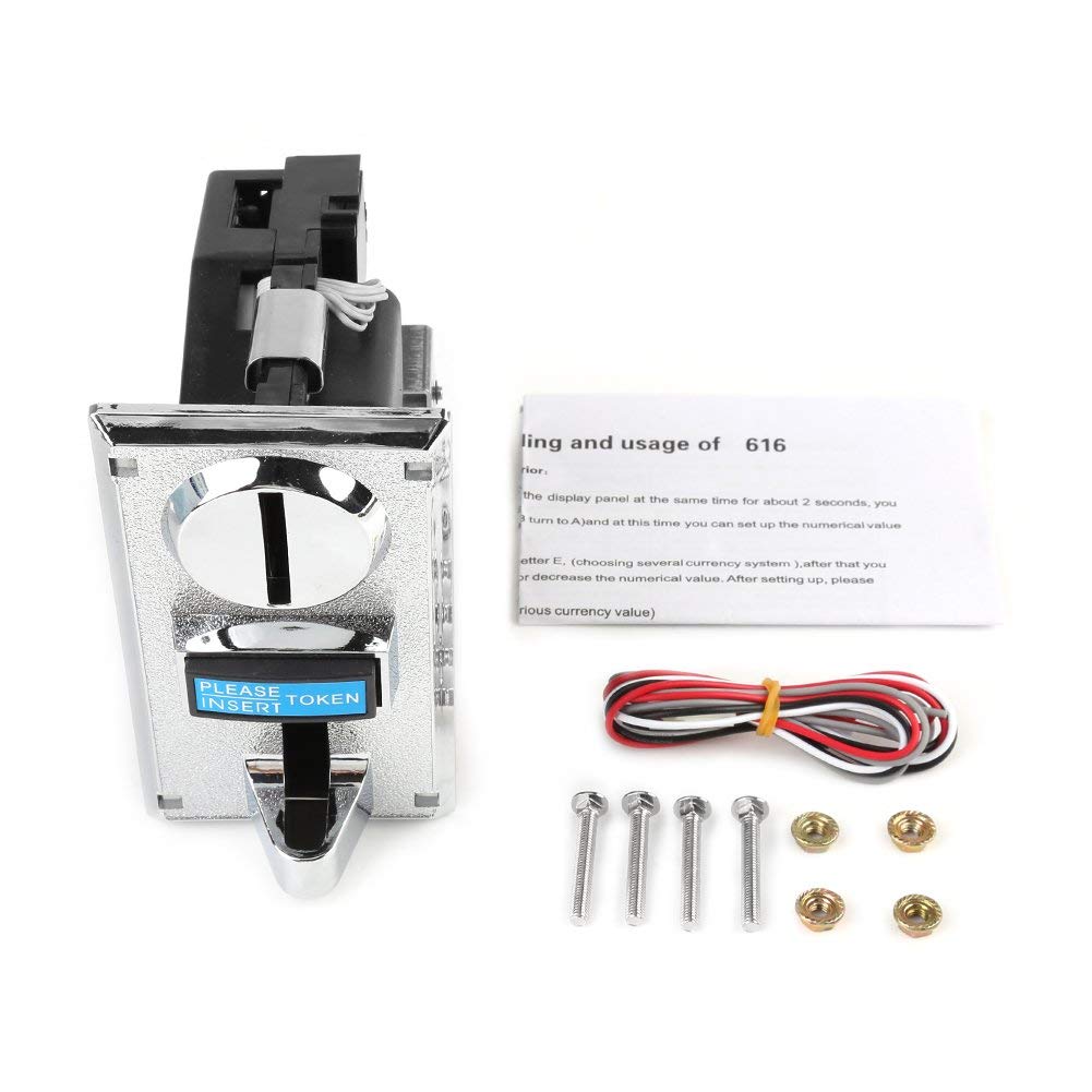 Hilitand Game Coin Acceptor Multi Coin Operated Timer Controller Board Selector Slot Compatible with Arcade Game Mechanism Vending Machine