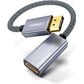 AGFINEST Active DisplayPort to HDMI Adapter | 4K@60Hz 2K@120Hz Unidirectional DP to HDMI Converter DPto HDMI for PC Laptop Monitor TV Support HDR