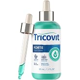 Tricovit Forte Drops - Follicle Stimulating Hair Serum - Hair Growth Serum with Saw Palmetto, Pumpkin Seed &amp; Capsaicin - Dry Scalp Treatment to Regulate Sebum &amp; Prevent Thinning (3 Fl oz)