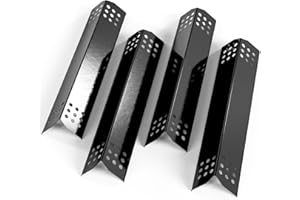 Apromise Grill Replacement Parts for Nexgrill - 14 9/16” Porcelain Steel Grill Burner Covers | Grill Heat Plates Flame Tamer for Grill Master 720-0697, 720-0737, Nexgrill 720-0830H, 720-0783E, 4-Pack