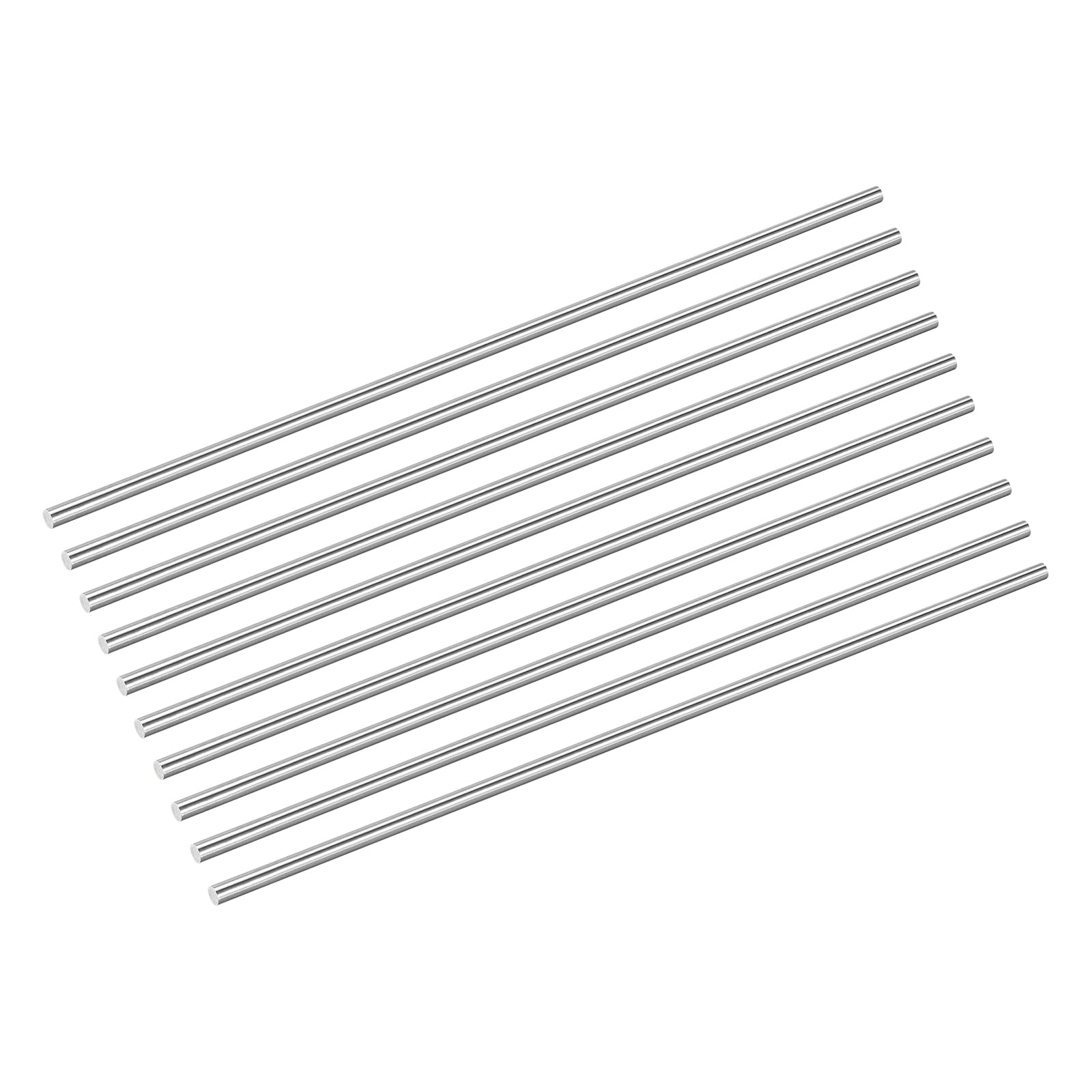 Photo 1 of uxcell 10Pcs 304 Stainless Steel Rods, 1.2mm x 102mm Metal Solid Shaft Round Rod Lathe Bar Stock for Model Plane Cars Ship DIY Craft Metal Working