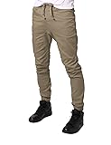 Allsense Men's Slim-Fit Twill Drop-Crotch Jogger