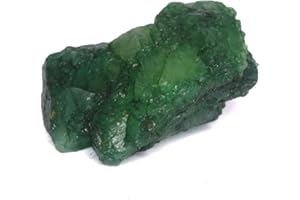 GEMHUB Protection Green Emerald Healing Crystal 101.00 Ct Natural Raw Emerald, Uncut Rough Emerald Gem