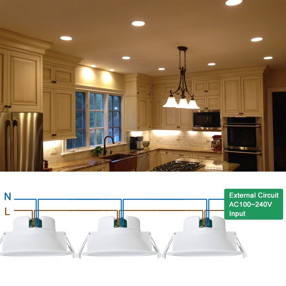 Lamparas Plafones Empotrables Focos De LED Techos Downlight Blanco