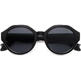 SOJOS Ocean Collection Round Polarized Sunglasses INDIAN OCEAN | Fishing net build, UV400 lenses, lightweight eco-conscious design