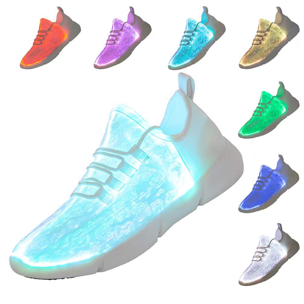 Light Shoes LED Optic Fiber Up Shoes Kids Luminous Dance