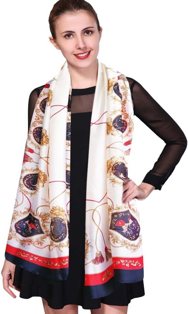 iEverestLady Silk Scarves Sunscreen Shawl Wrap for Women