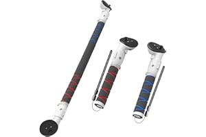 OURVR Beat Saber Handle Compatible with Meta Quest 3, Controller Extenders for Supernatural, Gorilla Tag Long Arms(Not fit charging dock) (3-in-1 extension Grip)