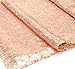 Haperlare 12 x 108 inch Sparkly Sequin Rose Gold Table Runner Glitter Rose Gold Sequin Tablecloth Rectangle Sequin Table Runner for Home Birthday Christmas Party Banquet Wedding Table Decoration