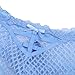 YiZYiF Sissy Pouch Men's Lingerie Floral Lace Bikini Briefs Criss Cross Jockstraps Panty Blue Medium