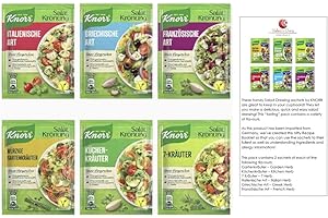 Salad Dressing Tasting Pack Salad Dressing 12 pcs/sachets - by Helen's Own International - with English Instruction Booklet - Variety/Tasting Pack
