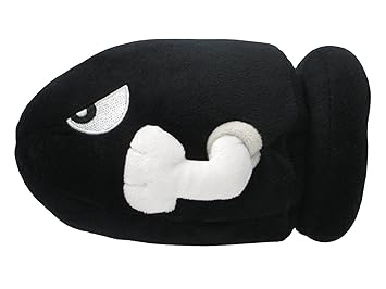 Super Mario ALLSTAR COLLECTION 15 Stofftier Kuscheltier Plüsch Figur Plüschtier: Bullet Bill / Kugelwilli 16 cm (S)