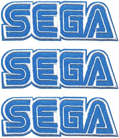 Application Anime Game Classic SEGA Cosplay Badge Embroidered Iron or Sewn-On Applique Patch 3-Pack Gift Set