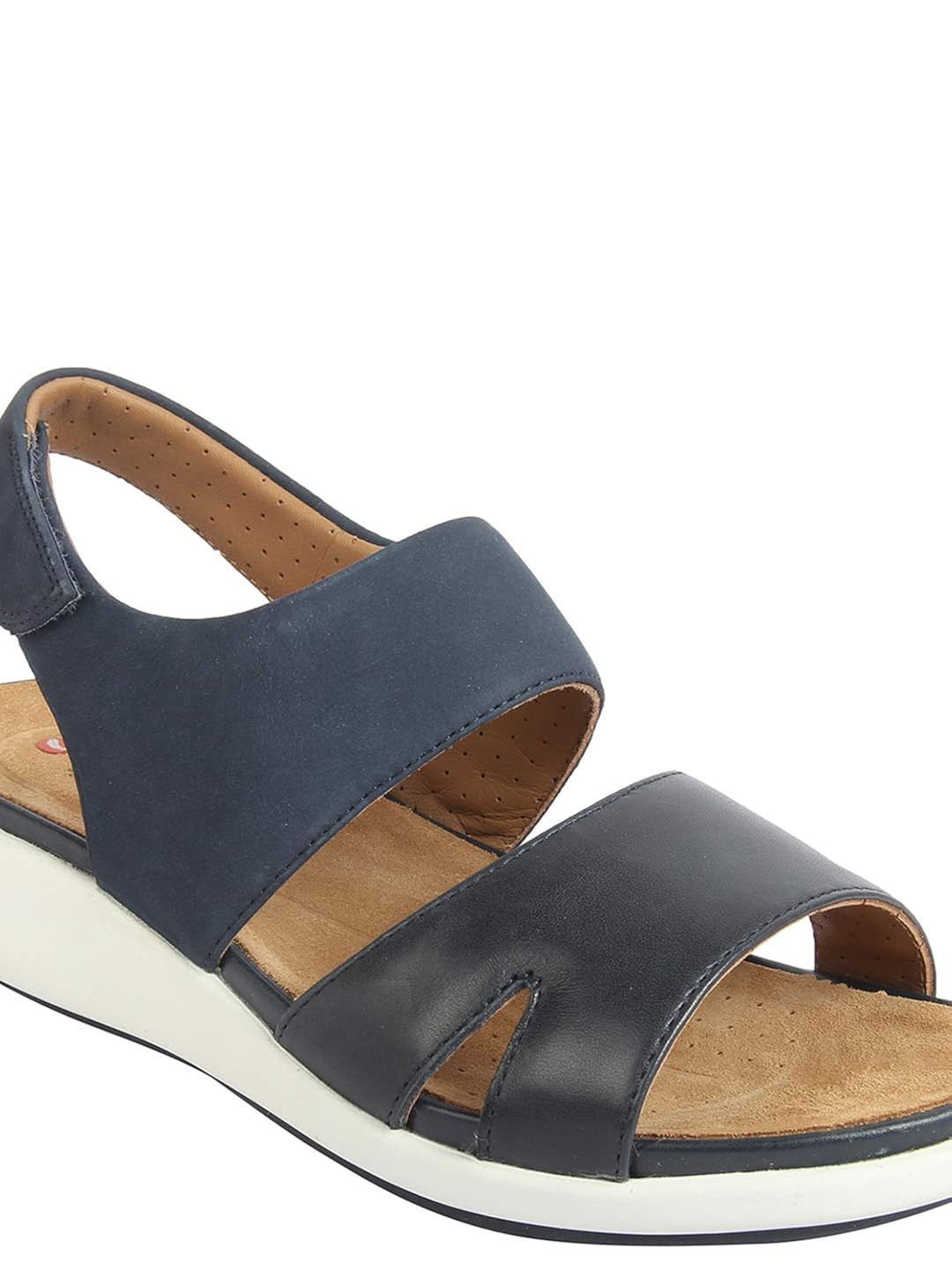 clarks navy blue heels