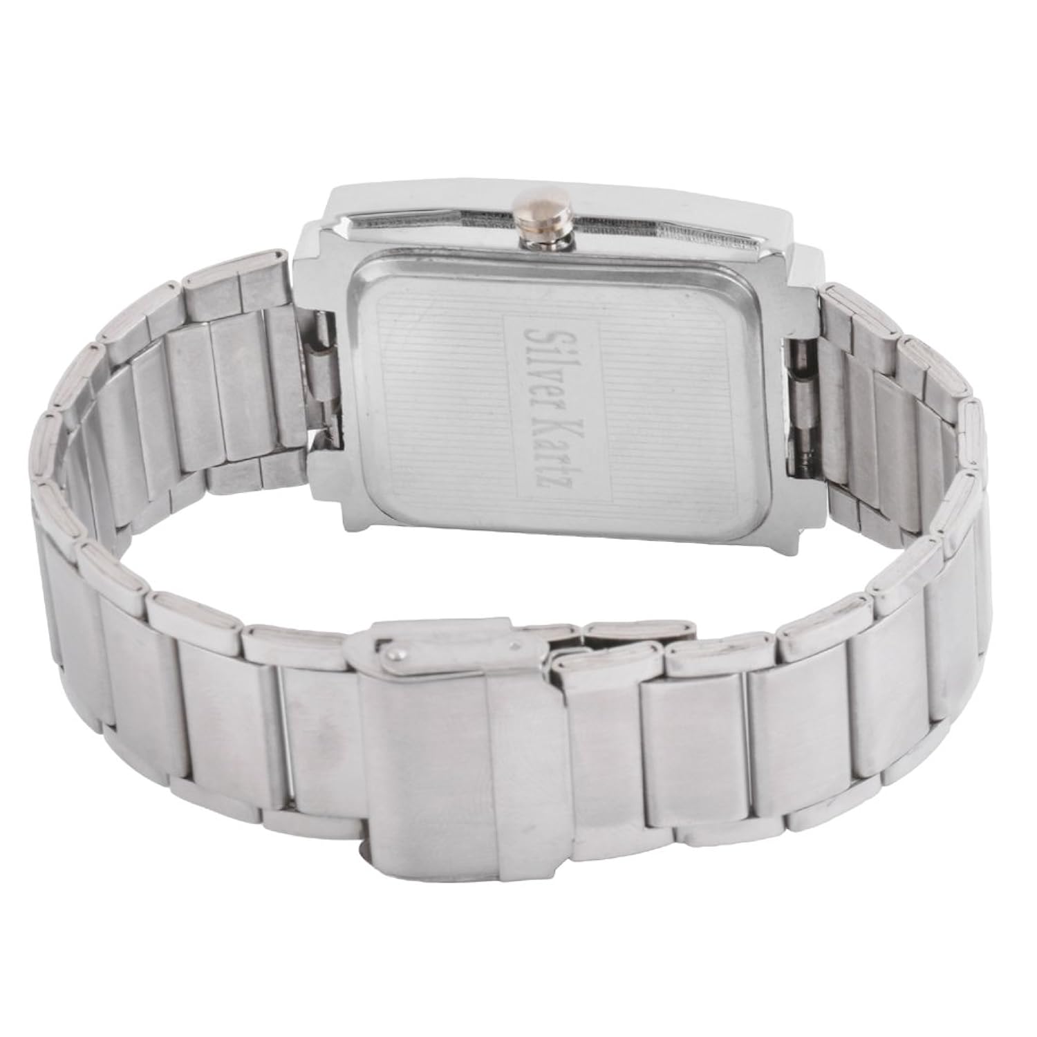 silver kartz analogue white dial men's watch -wtm-037