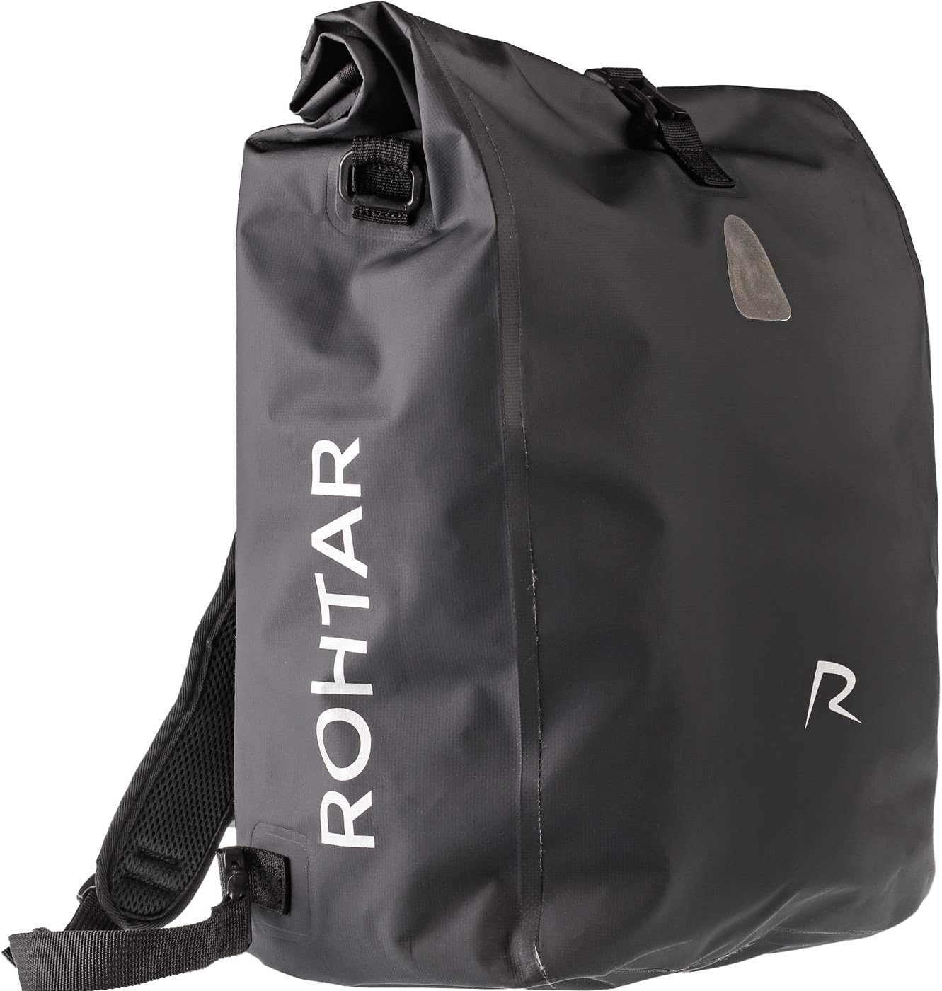 Rohtar Waterproof Messenger Bag - 18L or 25L 3-in-1 Shoulder Pack, Backpack, Bike Pannier Travel Luggage Carrier - Mountain Cycling Rucksack - Adjustable Straps, Handlebar Clamps, Hidden Zips