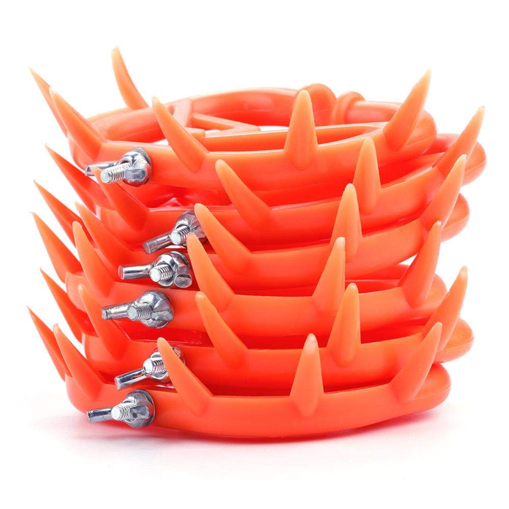 Zetiling Farm Animal Weaver, 6 Pcs Cow Nose Ring, Beef Cattle Weaning Tool for Beef Cattle to Avoid Suction
