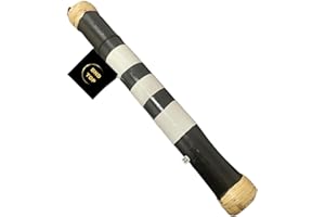 B.N.D TOP Large Rain Stick for Meditation Musical Instrument Rainstick for Adults Percussion Instruments for Adults Wooden African Party Favor (black & white) Designed in the USA