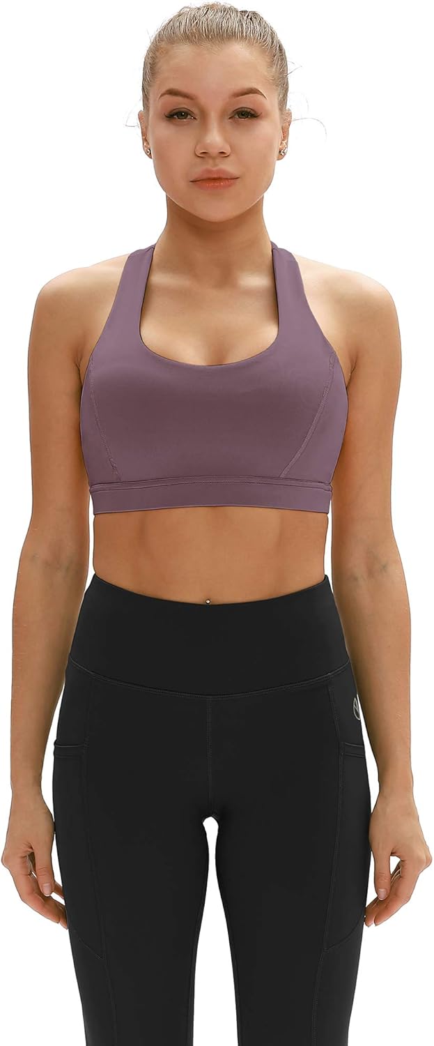 icyzone Workout Sports Bras for Women - Fitness Athletic Exercise Running Bra, Activewear Yoga Tops at  Women’s Clothing store