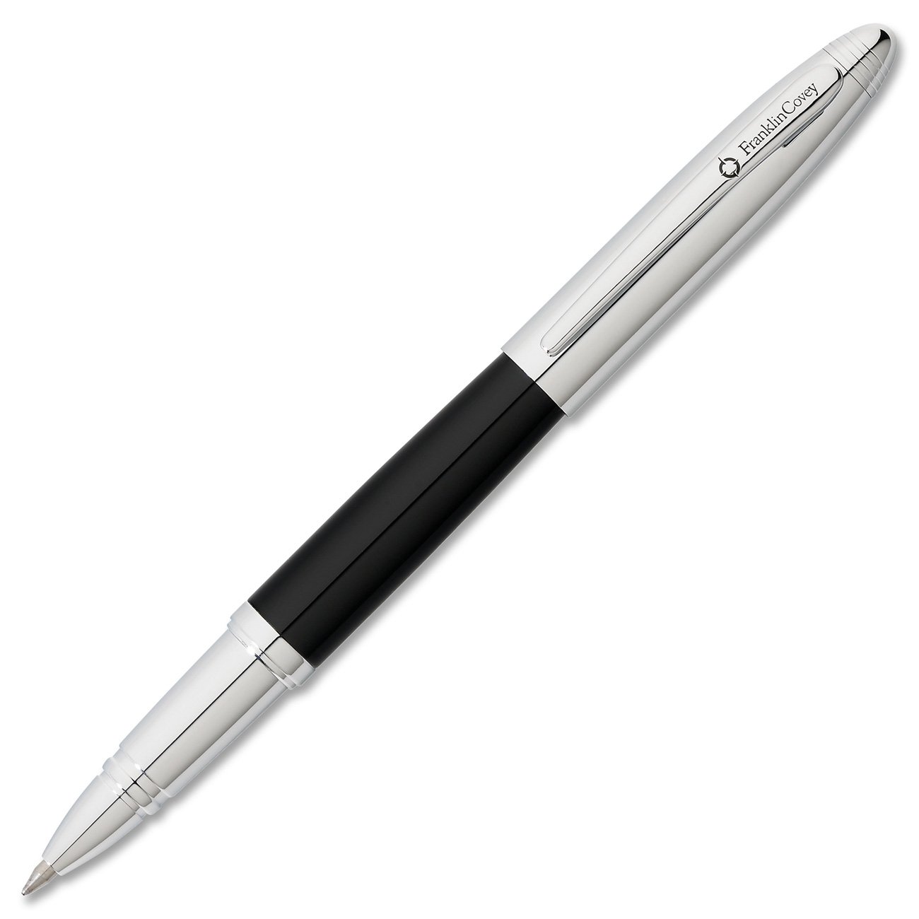 Cross Lexington Rollerball Pen Gel Ink Ballpoint Pen (Fine) in Blister Packaging Black/Chrome