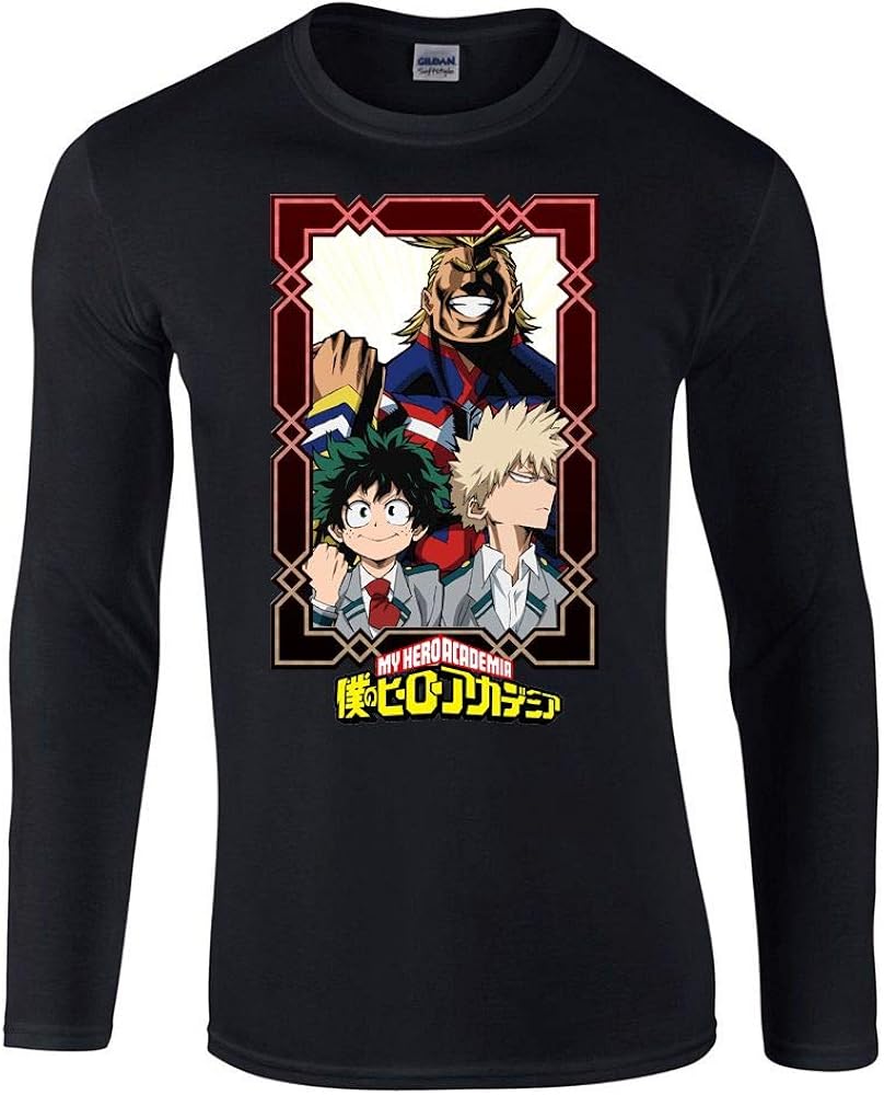 WallScrollPosters My Hero Academia Anime Unisex Long Sleeve Shirt [LS