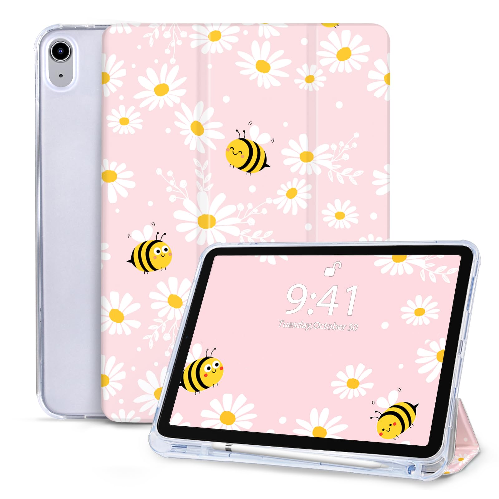 Vozehui 10.9 inch Case for iPad (A16) 11th Generation 11 Inch 2025&iPad 10th Generation Case 2022 with Pencil Holder,Tri-fold Stand Slim Lightweight Protective Case Smart Cover with Auto Sleep Wake — image 1