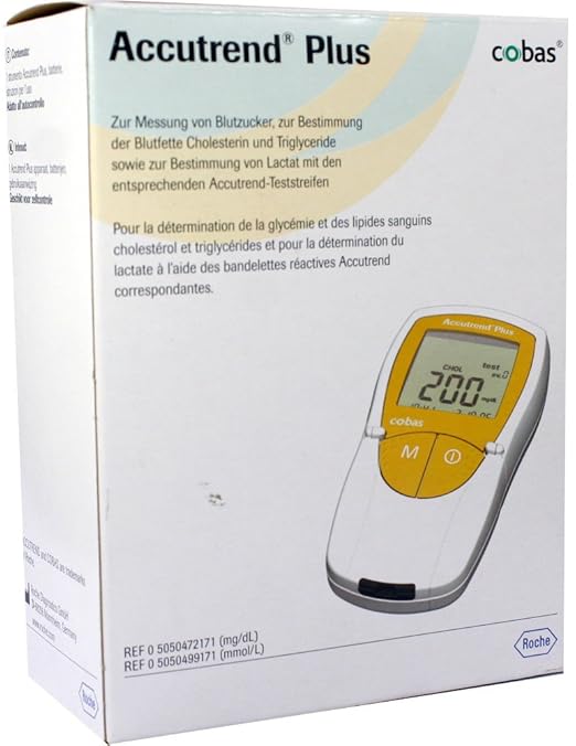 Accutrend Plus, 1 Gerät - 4 Kontrollwerte mg/dl
