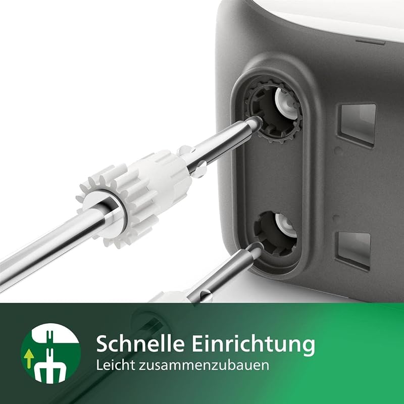 Handmixer 5000 Serie, 450W, 5 Geschwindigkeiten, Turbo, Weiß — Foto 4 von 6