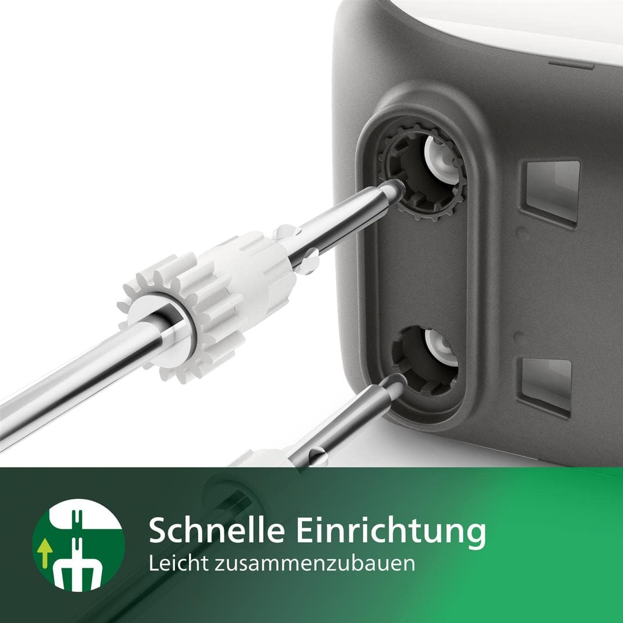 Philips Hand Mixer (450 W, 5 Speeds Plus Turbo), White