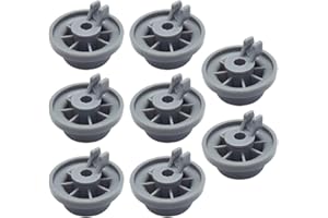 Geengle 165314 8-Pack Dishwasher Lower Rack Wheel Replacement for Bosch and Kenmore Dishwasher, Replaces 00420198 420198 PS3439123