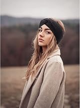 DRESHOW Women Warm Winter Knitted Headband Ear Warmer Fleece Lined 2 Pack view 4