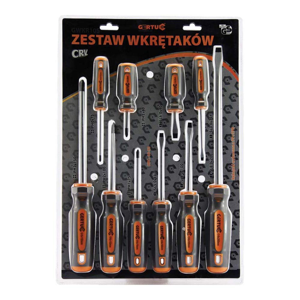 Gertu GWKR10S Screwdriver Set, Pack of 5