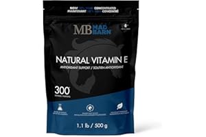 Mad Barn - Equine Vitamin E 500g | Pure D-Alpha-tocopheryl Supplement | Optimal Antioxidant Protection | Horse Health Supplem