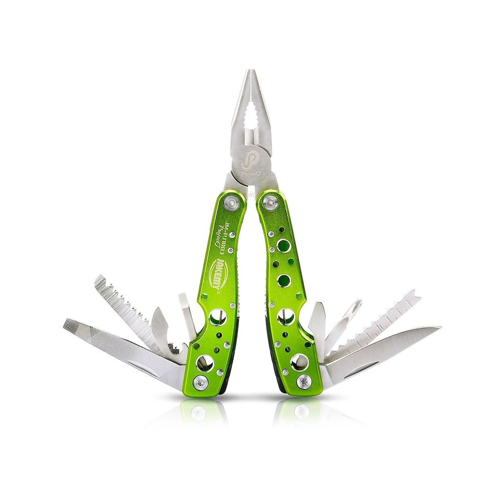 Fishing Pliers,Likorlove Portable Multi Purpose Pliers, Knife, Screwdriver, Opener, Filer with Sheath, Pocket Folding Survival Tool for Hunting Camping Fishing