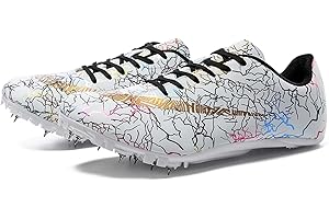 Jokvaex Training Shoes Spikes Men Women Running Shoes Spikes for Boys Girls Track Competition Athletics Shoes for Sprints Out