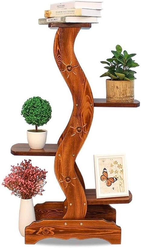 Amazon Co Jp フラワースタンド 天然竹製フラワースタンドガーデニング フラワー 園芸 ラック 棚 鉢植え スタンド 盆栽棚 植木鉢 多肉植物 サボテン鉢 花鉢 容器 ミ二植木鉢 軽量 頑丈 屋外 Hyxfc Size 4 Tiers ホーム キッチン