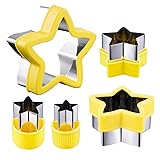 ETERSION Star Cookie Cutter 5 Pieces 5 Sizes 1" to