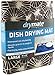 Drymate XL Dish Drying Mat, Oversized (19”x24”), Low-Profile, Super Absorbent, Quick Dry Fabric, Waterproof & Slip-Resistant, for Kitchen Counter, Trimmable, Easy to Clean (USA Made)(Kahopo)