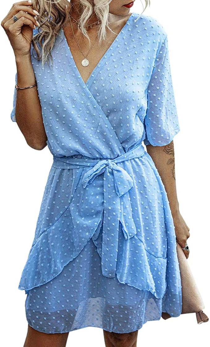 light blue summer dress