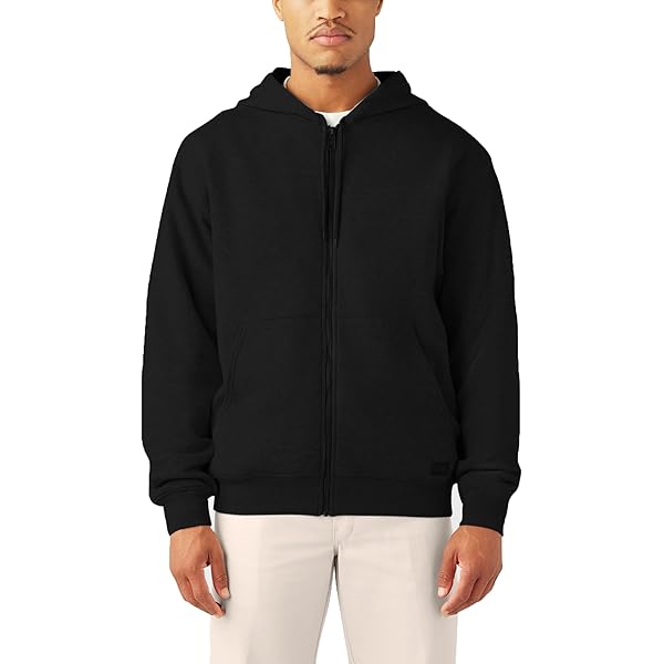 Amazon.com: Dickies Men's Full Zip Fleece Hoodie, Dark Heather