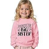 AG AGUU Promoted to Big Sister Sweatshirts Toddler Baby Girl Announcement Big Sis Pullover Crewneck Shirts Fall Tops Clothes