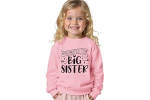 AG AGUU Promoted to Big Sister Sweatshirts Toddler Baby Girl Announcement Big Sis Pullover Crewneck Shirts Fall Tops Clothes
