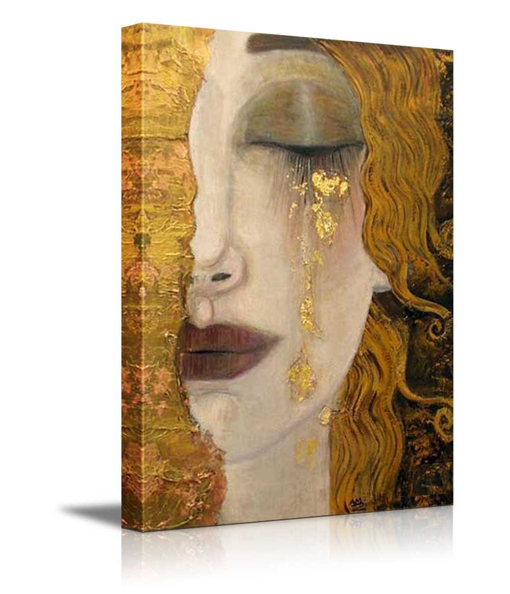 Freya's Tears by Gustav Klimt Canvas Print Wall Art