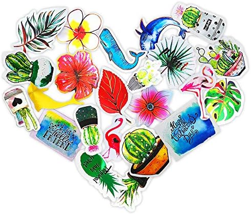 Waterproof Vinyl Laptop Stickers, Aesthetic Cute Trendy Waterproof Stickers for Laptop Skateboard Luggage Car Phone Guitar Bicycle Decal Graffiti Patches (Big - 26 Pack)
