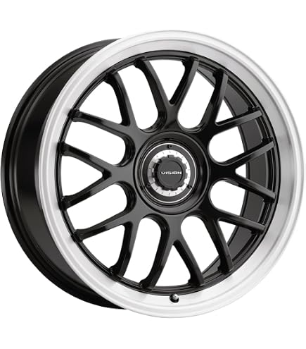 Amazon.com: Vision 478 Alpine 17x8 5x112/5x120 +38mm Black/Brushed