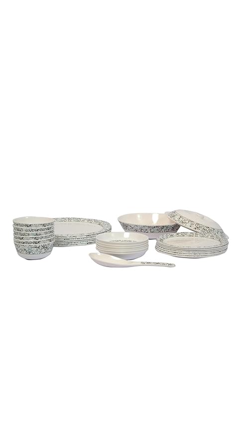 Servewell 27 Piece Traditional Dinner Set - Aya Melamine