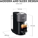 Nespresso Vertuo Next Coffee Machine by De'Longhi with Aeroccino Dark Grey view 6