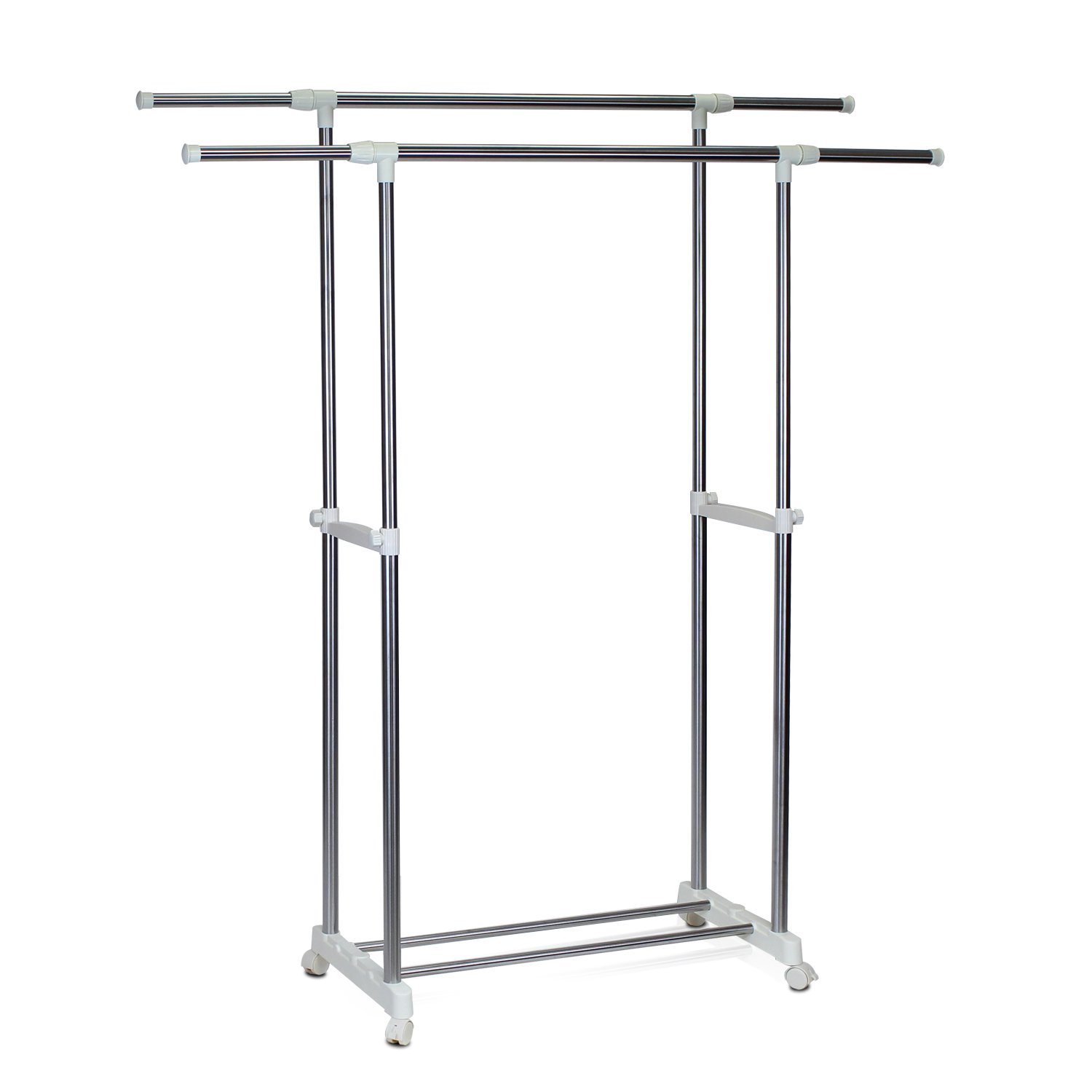 Furinno FNBK-22086 Yijin Heavy Duty Dual Level Retractable Rolling Drying Rack