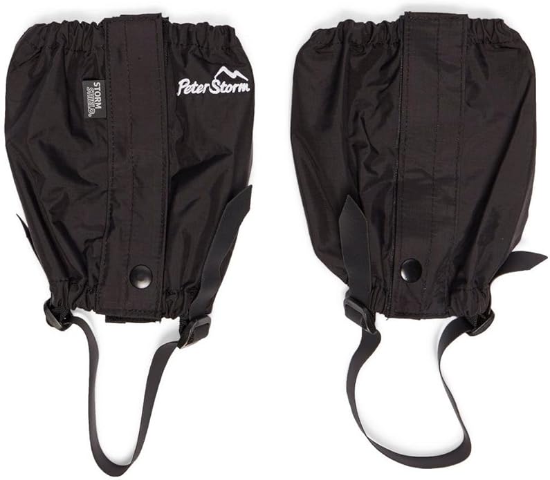 Peter Storm Hike Waterproof Walking Ankle Gaiters, Black, S/M Amazon